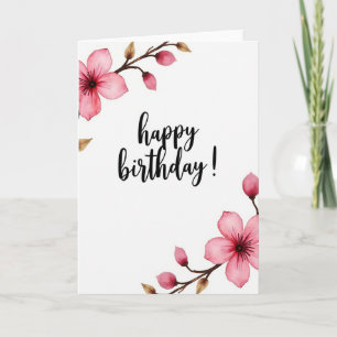 Floral Sweet Birthday Card
