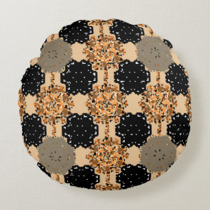 Floral sweet seamless background. Pretty vintage f Round Cushion