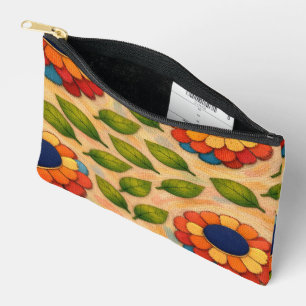 Floral Swirl Accessory Pouch