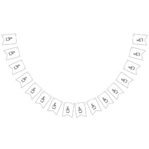 Floral Swirl Art • Elegant Nature Design Bunting