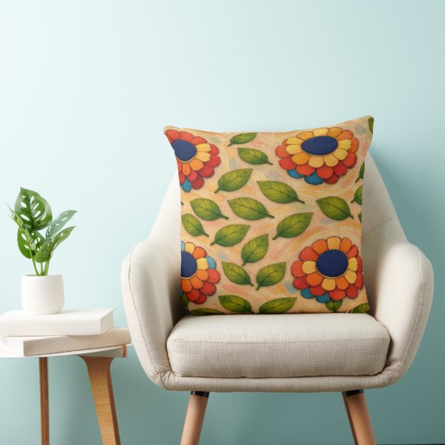 Floral Swirl Cushion (Chair)