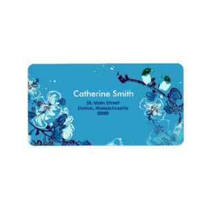 Floral Swirl Customisable Address Labels