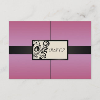 Floral Swirls Wedding RSVP