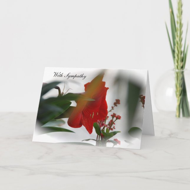 Floral Sympathy Card (Front)