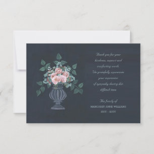 Floral Sympathy Thank You Card