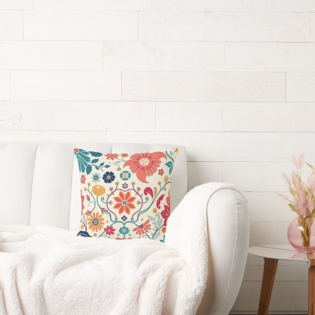 Floral Symphony Cushion (Couch)