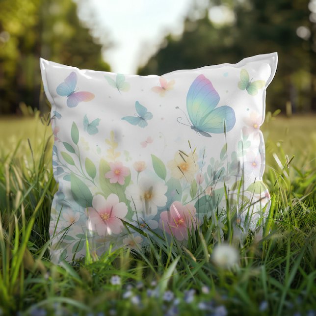 Floral Symphony 🌸🦋 Cushion (Creator Uploaded)