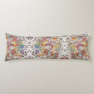Floral Symphony Vibrant Multi-Coloured Garden Body Cushion