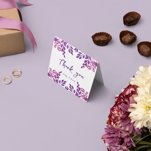 Floral Table Thank You Card (Creator Uploaded)