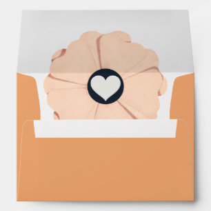 Floral Tacao Colour Wedding Envelope