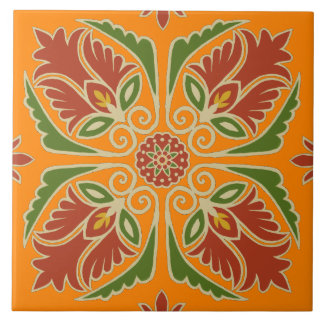 Floral Talavera Tile
