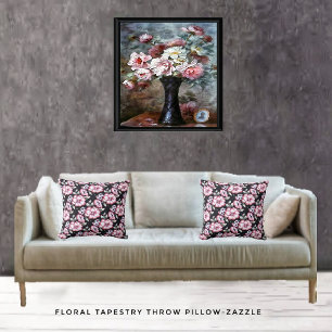 Floral Tapestry Cushion