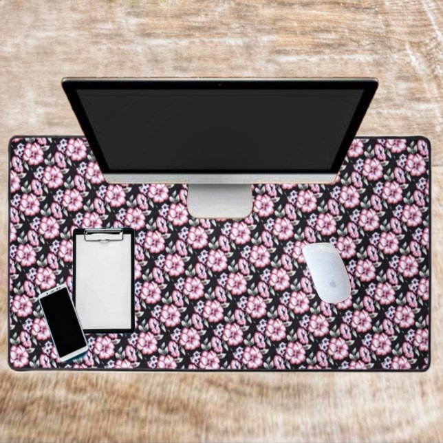 Floral Tapestry Desk Mat (Loads of pink blooms, on this Floral Tapestry Desk Mat, gives it a romantic look!)