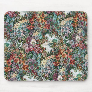 Floral Tapestry Mouse Pad