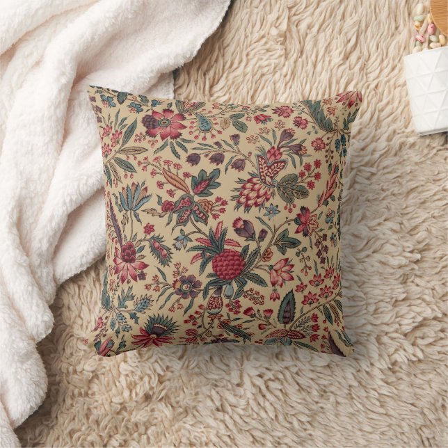 Floral Tapestry Needlework Flower Art Cushion (Blanket)