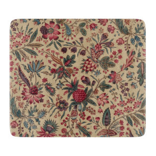 Floral Tapestry Needlework Flower Art Cutting Board