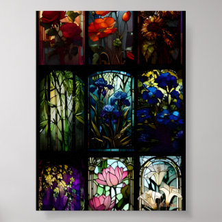 Floral Tapestry Poster