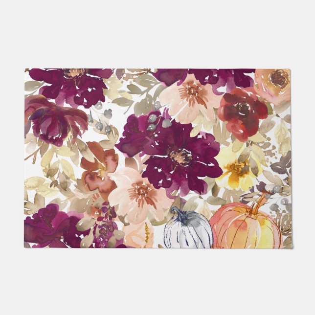 Floral Tattoo Doormat (Front)