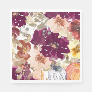 Floral Tattoo Napkin