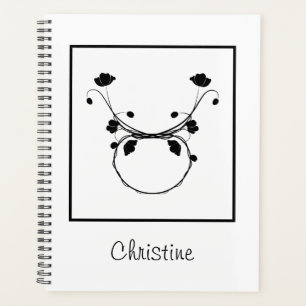Floral Taurus zodiac sign horoscope Planner