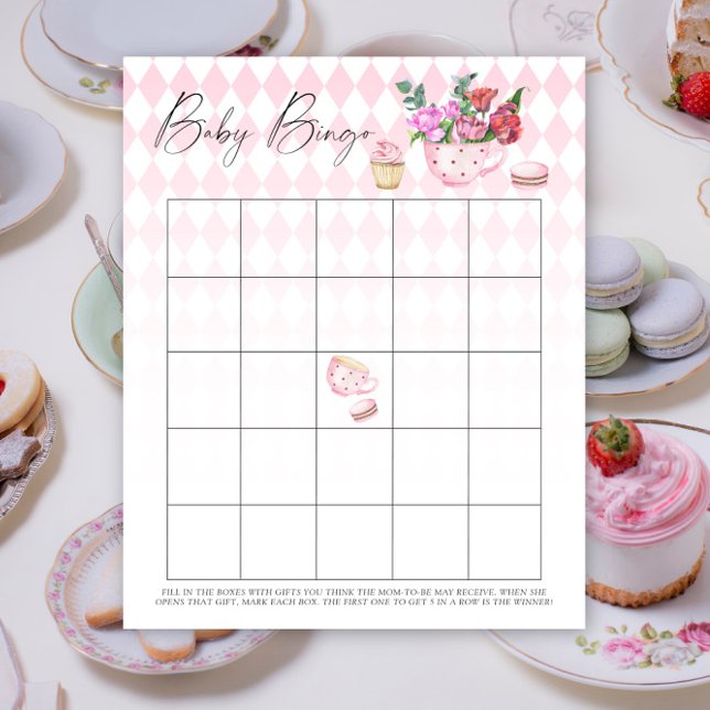 floral tea party - Baby Bingo game (Creator Uploaded)