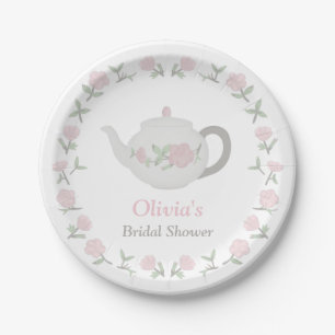 Floral Tea Party Bridal Shower Party Supplies Paper Plate