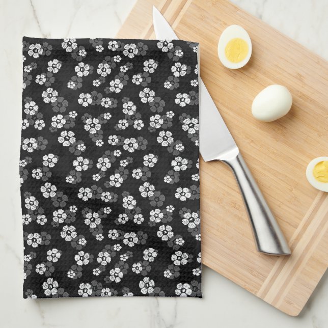 Floral Tea Towel (Quarter Fold)