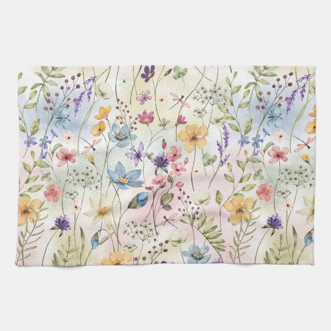 Floral Tea Towel (Horizontal)
