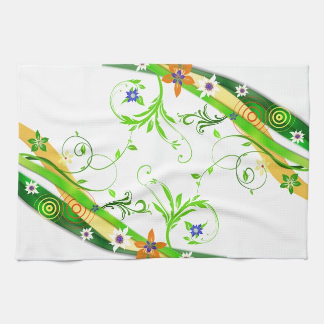 Floral Tea Towel (Horizontal)