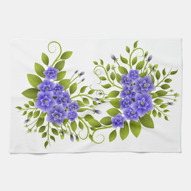 Floral Tea Towel (Horizontal)