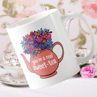 Floral Teapot Sweet Tea Personalised Party Favour