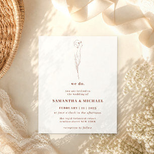 Floral Terracotta Indie Botanical we do budget Flyer