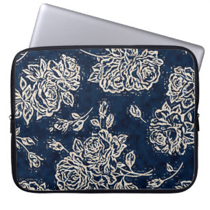 Floral texture repeat modern patternbackground,bat laptop sleeve