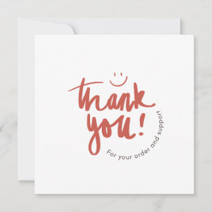 Floral Thank You Business Card – Small Business 