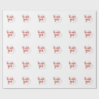Floral Thank You Business Card – Small Business  Wrapping Paper