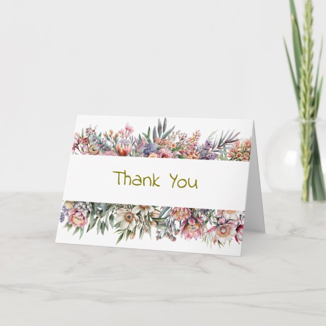 Floral Thank You Card (Front)