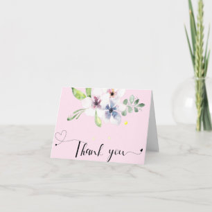 Floral Thank You Card