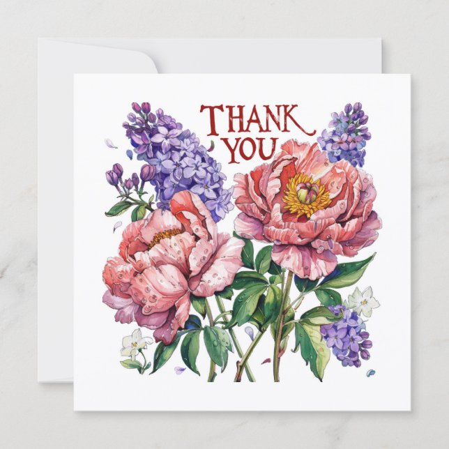 Floral Thank You Card (Front)