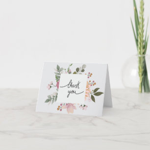Floral Thank You Card