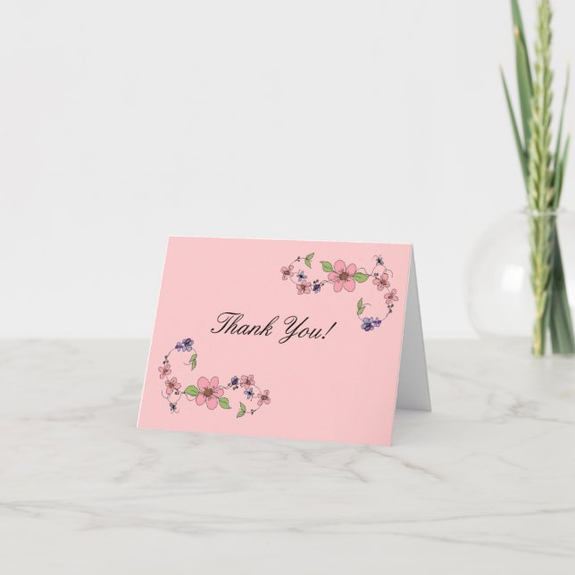 Floral Thank You Card (Front)