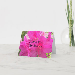 Floral thank you card