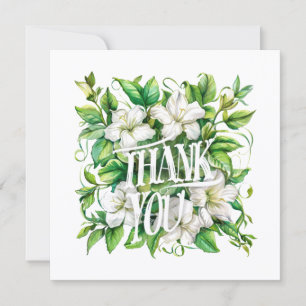 Floral Thank You Card