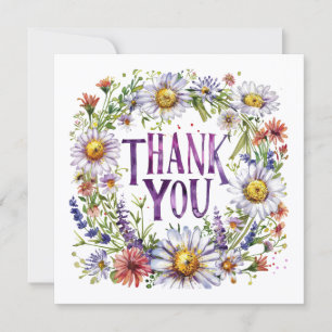 Floral Thank You Card. Card