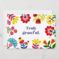 Floral Thank You Card for Pet Caregivers