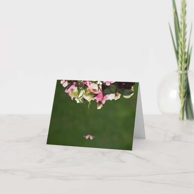 Floral Thank You Card with Editable Inside Message (Front)