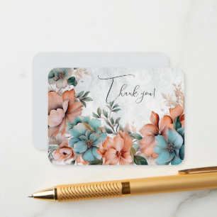 Floral Thank You Enclosure Card