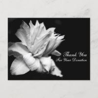 Floral Thank You for Your Donation Customisable C