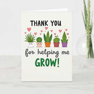 Floral Thank You Grow Card