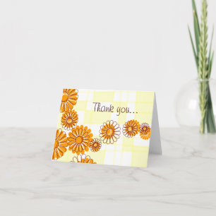Floral Thank You Note Card