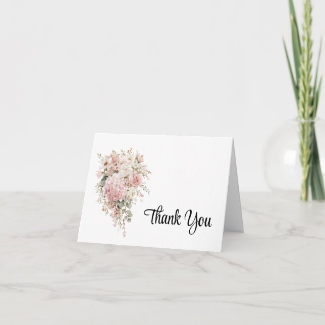 Floral Thank You Note Card (Front)